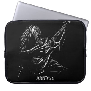 Guitarist Silhouette Laptop Sleeve