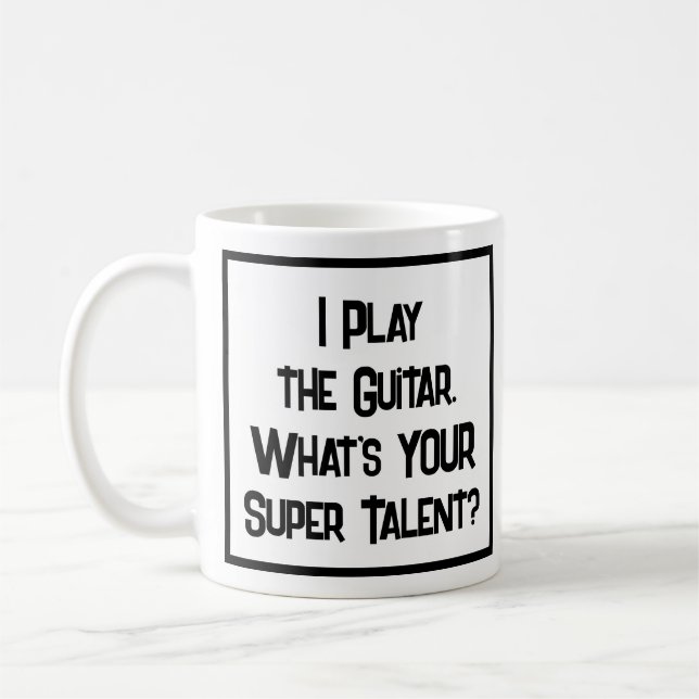 Guitarist Super Talent. Guitar Player Coffee Mug (Left)