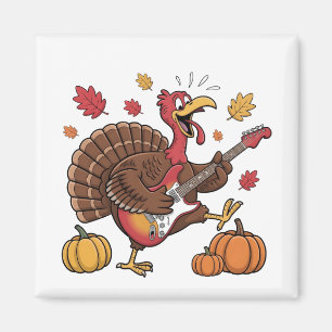 Guitarist Turkey Electric Guitar Concert Music Magnet