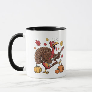Guitarist Turkey Electric Guitar Concert Music Mug