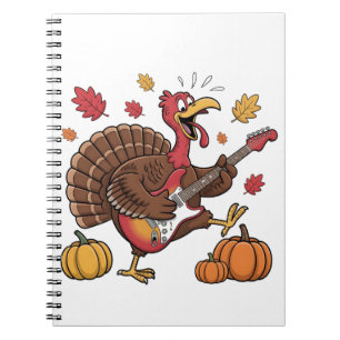 Guitarist Turkey Electric Guitar Concert Music Notebook