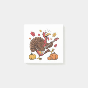 Guitarist Turkey Electric Guitar Concert Music Post-it Notes