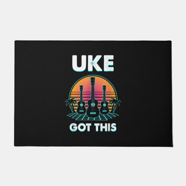 Guitarist Uke Got This Birthday Doormat (Front)