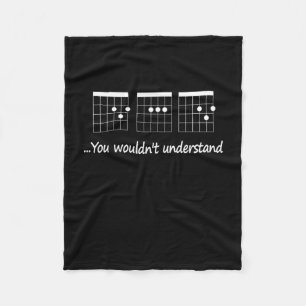 Guitarist You Would Not Understand Birthday Fleece Blanket