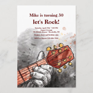 Guitarist's Hand Invitation