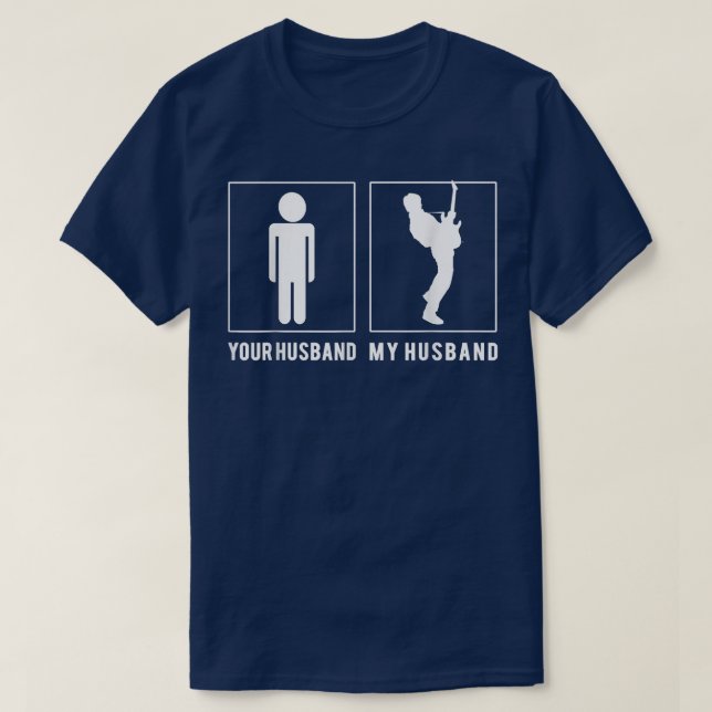GUITARISTYOUR HUSBANDMY HUSBAND T SHIRTS  (Design Front)