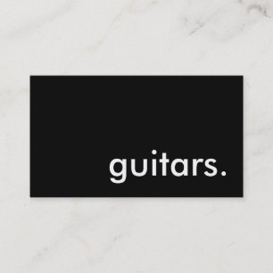 guitars. business card