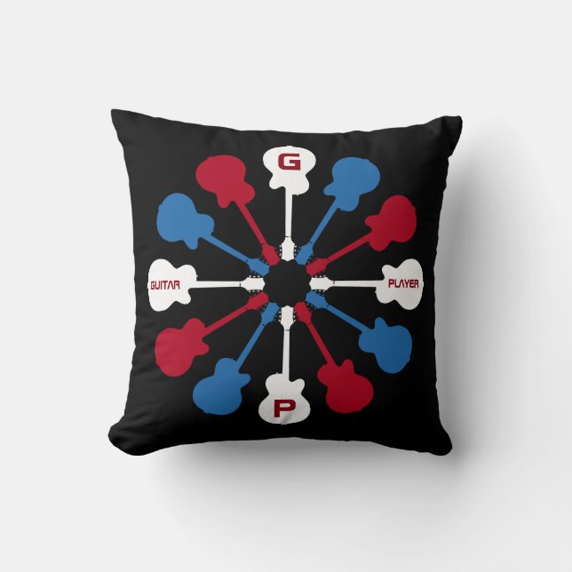 guitars . guitarist . guitarman cushion (Front)