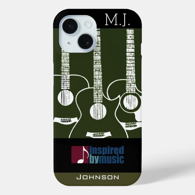 Guitars music-inspired graphic Case-Mate iPhone case (Back)