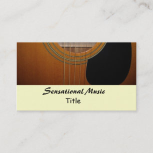 Guitars Sensational Music Business Card