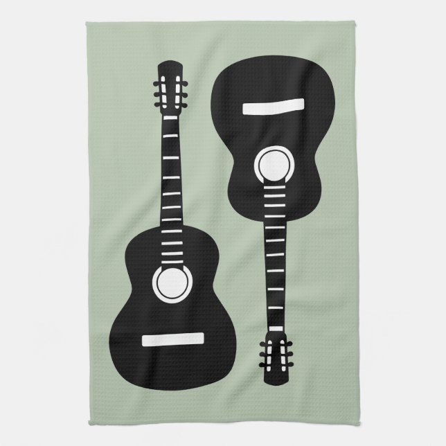 Guitars Tea Towel (Vertical)