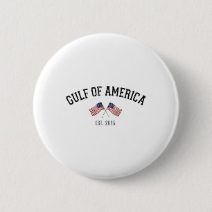 Gul-f Retro Of America Est 2025 Usa American Flag 6 Cm Round Badge