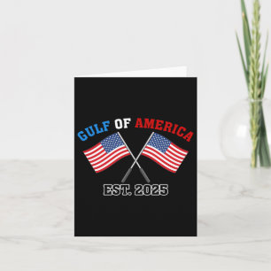 Gul-f Retro Of America Est 2025 Usa American Flag Card