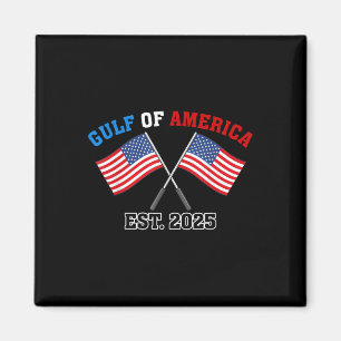 Gul-f Retro Of America Est 2025 Usa American Flag Magnet