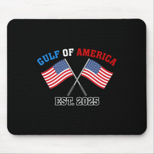 Gul-f Retro Of America Est 2025 Usa American Flag Mouse Pad