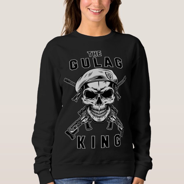 Gulag King Gaming Gamer Warzone Gamer Sweatshirt (Front)
