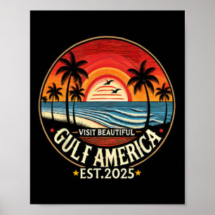 Gulf America Funny Trump Renaming Poster