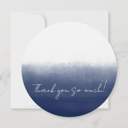 Gulf Blue Watercolor Thank You Card