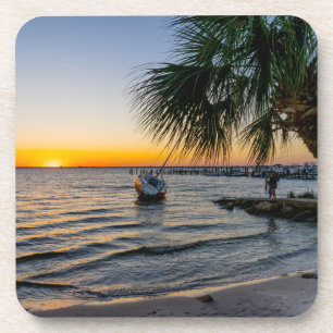 Gulf Breeze Florida Sunset Coaster Set