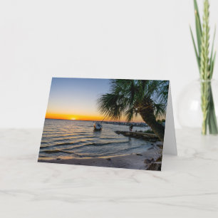 Gulf Breeze Florida Sunset Greeting Card