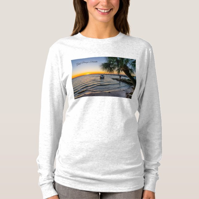 Gulf Breeze Florida Sunset Long Sleeve T-shirt (Front)