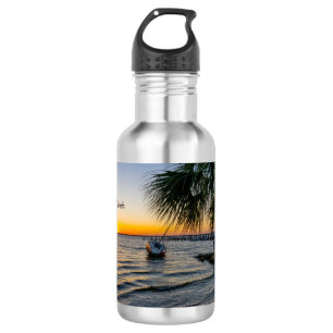 Gulf Breeze Florida Sunset Water Bottle