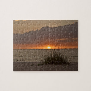 Gulf Coast Beach Sunset - 8x10 - 110 pc Jigsaw Puzzle