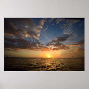 Gulf Coast Sunset - Florida Poster