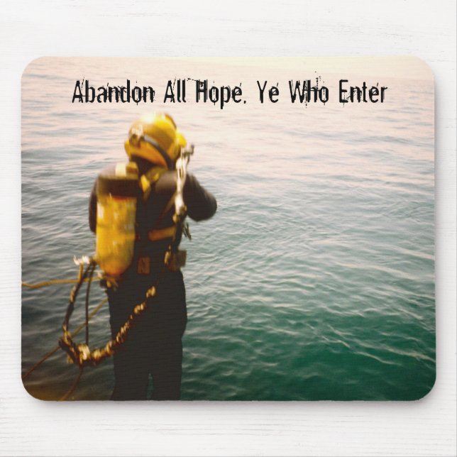 Gulf Diver Splashing Mouse Pad (Front)