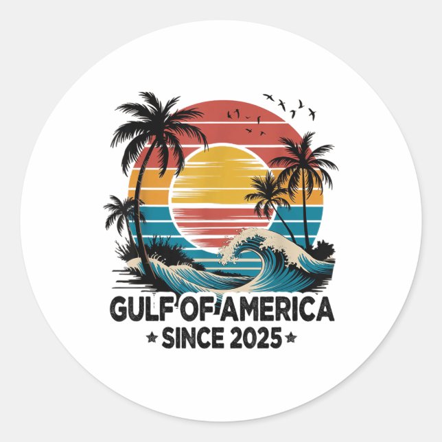 Gulf Mexico  Classic Round Sticker (Front)