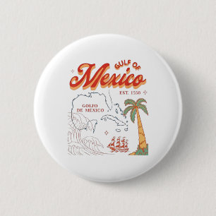 Gulf Mexico Shirt Gulf Of Us America 2025 Flag Mex 6 Cm Round Badge