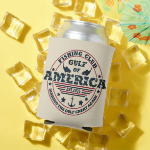 Gulf of America fishing club American patriotic Can Cooler