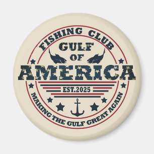 Gulf of America fishing club American patriotic Magnet