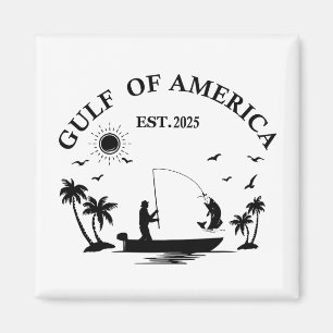 Gulf of America fishing pole American patriotic Magnet