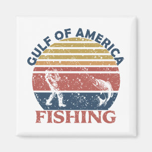 Gulf of America fishing pole American patriotic Magnet