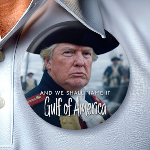 Gulf of America - Funny Donald Trump 7.5 Cm Round Badge