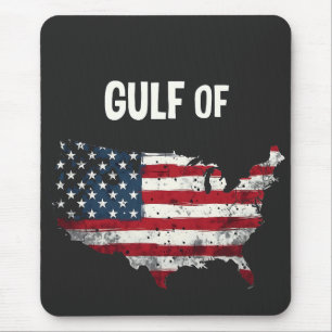 Gulf Of America Funny Trump USA Map Flag  Mouse Pad