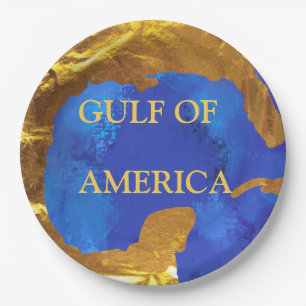 Gulf of America Paper Plate