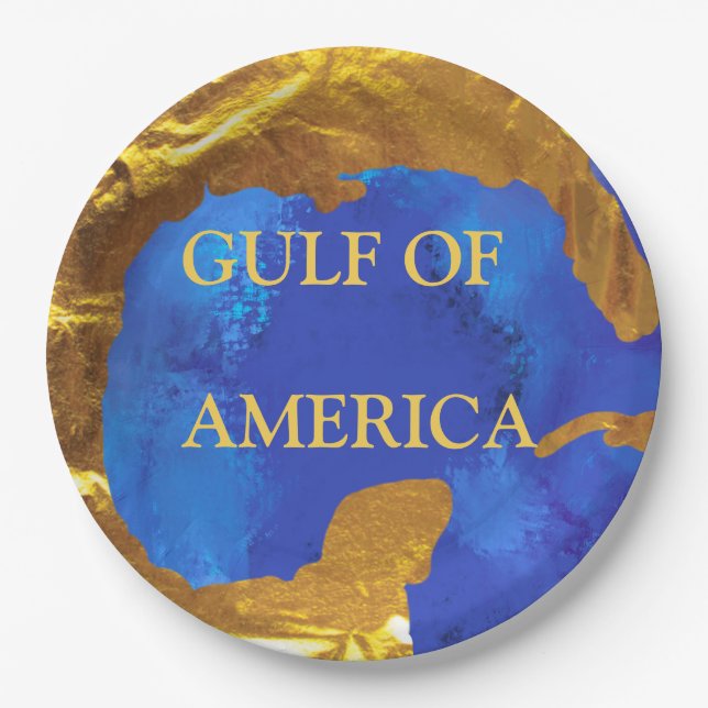 Gulf of America  Paper Plate (Front)