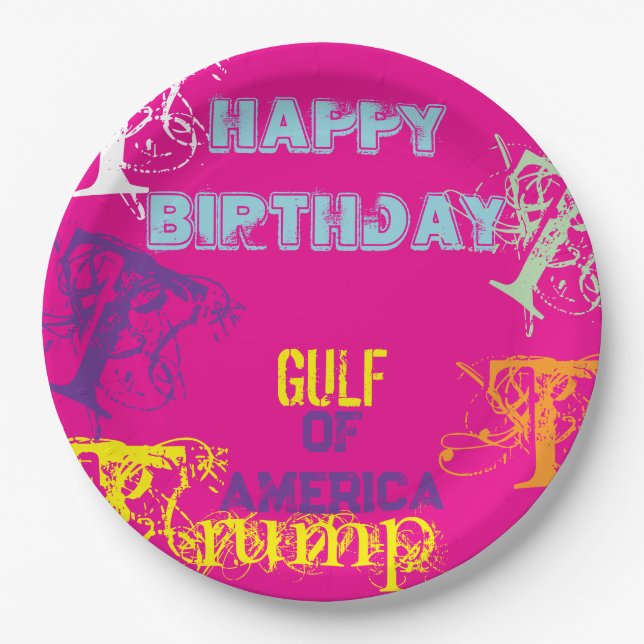 GULF OF AMERICA PAPER PLATE (Front)