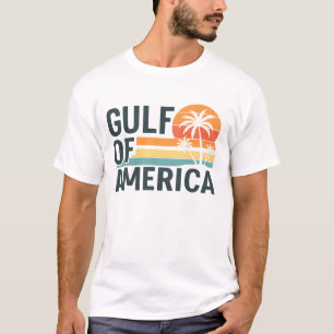 Gulf of America Retro Beach Vibes Design T-Shirt
