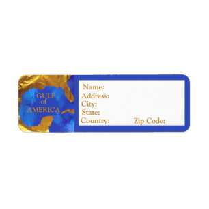 GULF OF AMERICA RETURN ADDRESS LABEL