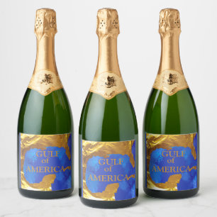 GULF OF AMERICA  SPARKLING WINE LABEL