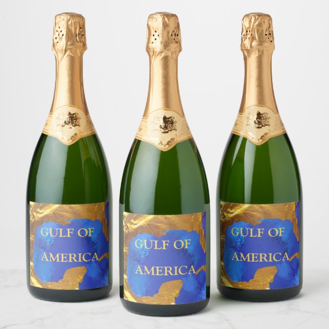 Gulf of America  Sparkling Wine Label (Bottles)