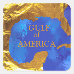 GULF OF AMERICA SQUARE STICKER