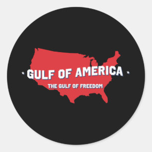 Gulf Of America The Gulf Of Freedom Classic Round Sticker