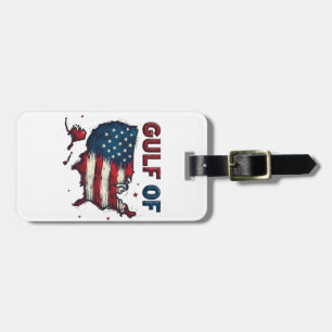 Gulf of America USA Map Trump USA Gulf of Mexico Luggage Tag