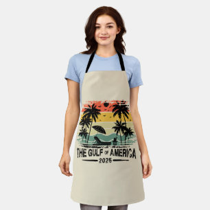 Gulf of America vintage American patriotic design Apron