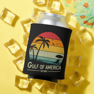 Gulf of America vintage American patriotic design Can Cooler