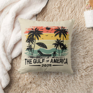 Gulf of America vintage American patriotic design Cushion